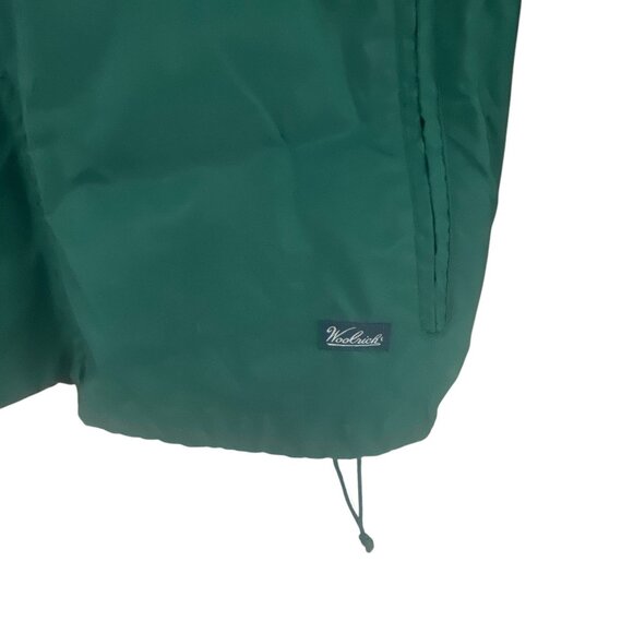 Woolrich Outdoor Nylon Windbreaker Jacket Size M Green Full Zip Hiking Gorpcore - Picture 6 of 8